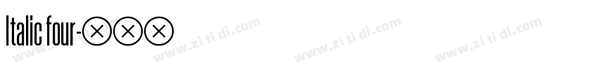 ltalic four字体转换